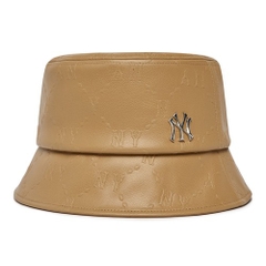 Mũ MLB Monogram Embo NY Yankees Màu Nâu [ 3AHTM1226-50BGD ]