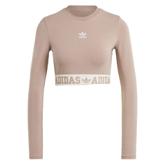 Áo Adidas Neutral Court Graphic Long Sleeve Chalky Brown [ IS5267 ]