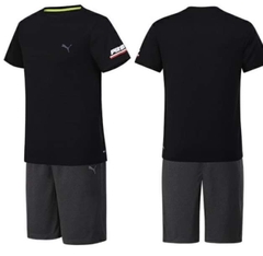 Set Quần Áo Puma Poly Màu Đen- Ghi - PMKTSL23 (Set 03)