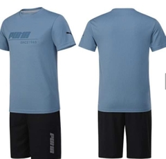 Set Quần Áo Puma Poly Màu Xanh- Đen - PMKTSL22 (Set 04)