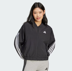 Áo Adidas Essentials 3-Stripes Lifestyle Woven Bomber Jacket Black [ JD5317 ]
