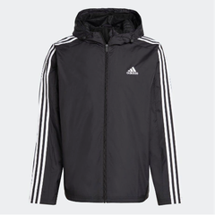Áo Adidas Essentials 3 Stripes Woven Windbreaker Black [ IB0381 ]