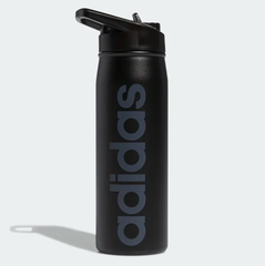 Bình Giữ Nhiệt Adidas Steel Straw Metal Bottle 600ml Black [ EW9602 ]