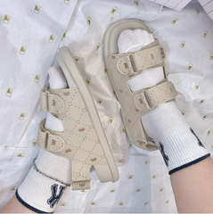 Dép Sandal MLB Chunky Boston Red Sox Màu Be [ 3ASDCSD33-43BGS ]