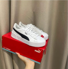 Giày Puma Carina Crew White Black [ 374903 05 ]