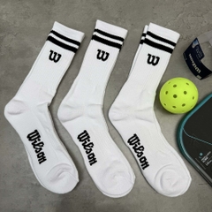 Set Tất Wilson 3 Pack White Black [ BT-2CS13 ]