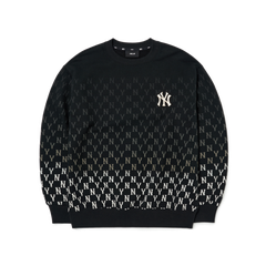 Áo Mlb Monogram Gradation Allover Overfit Swatshirts NY Yankees Black [ 3AMTM1024-50BKS ]