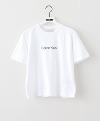 Áo Calvin Klein Relaxed Standard Logo Crew  White [ 47A220G ]
