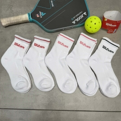 Set Tất Wilson 5 Pack White Red/Black [ BT-2CS04 ]