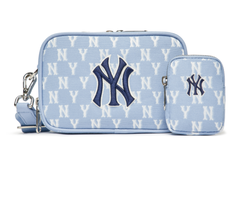 Túi MLB Monogram Jacquard Mini Crossbody Bag NY Yankees Blue [3ACRS022N 50BLL]