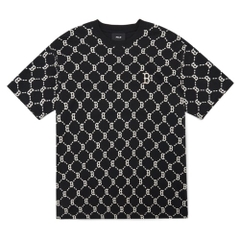 Áo Thun MLB Diamond Monogram Boston Red Sox Màu Đen [3ATSM4023-43BKS]