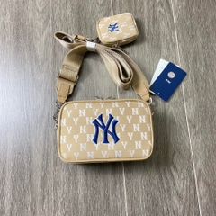Túi MLB Monogram Jacquard Mini Crossbody Bag NY Yankees Màu Be [3ACRS022N 50BGD]