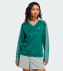 Áo Adidas V-Neck Long Sleeve Tee W Green [ JD2602 ]