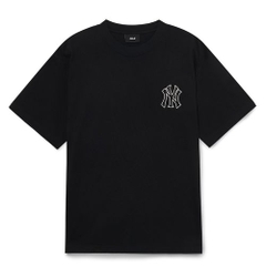 Áo Phông MLB Basic Mega Logo Overfit New York Yankees Màu Đen [ 3ATSB0433-50BKS ]