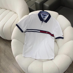 Áo Polo Tommy Hilfiger Slim Fit Essential Flag Polo White [ 78JB117 100 ]