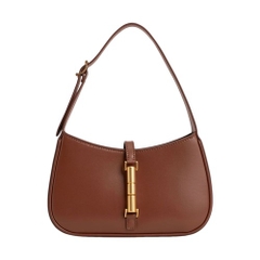 Túi Đeo Vai Charles & Keith Cesia Metallic Accent Shoulder Bag Màu Nâu [ CK2-20151158 ]