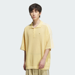 Áo Aidas Resort Crochet Polo Orange [ KE5814 ]