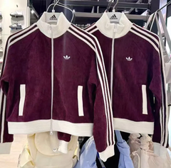 Áo Adidas Originals Velour Knit Track Top Burgundy [ KS0400 ]