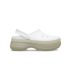 Giày Clog Unisex Crocs Classic Stacked Chalk [ 211355-0WV ]