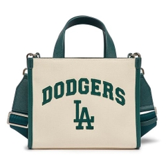 Túi Tote MLB Varsity LA Dodgers Màu Kem Xanh [ 3AORS083N-07CRD ]