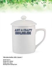Cốc C quai 7 - Quà tặng gốm sứ Bát Tràng