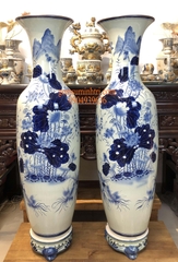 Lộc bình Phúc Đức 1.55cm Gốm sứ Bát Tràng cao cấp