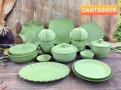Bộ đồ ăn men Ngọc SET 03 - gốm sứ Bát Tràng cao cấp