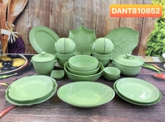 Bộ đồ ăn men Ngọc SET 7 - gốm sứ Bát Tràng cao cấp