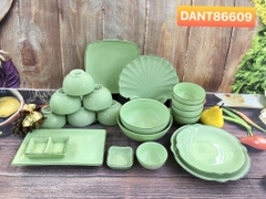 Bộ đồ ăn men Ngọc SET 8 - gốm sứ Bát Tràng cao cấp