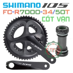 Giò dĩa cốt rỗng SHIMANO 105 R7000 34/50T-170 chính hãng