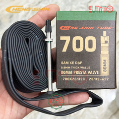 Ruột xe đạp CHENGSHIN 700x23/32c gắn xe đạp đua