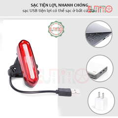 Đèn hậu xe đap AQY-096 nháy 3 màu chống nước chính hãng
