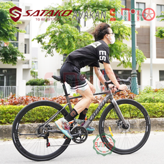 Xe đạp đua nhôm SATAKO Avakan tay lắc R7(2x7speed) 2024