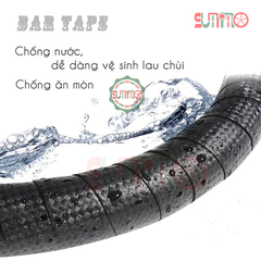 Dây quấn ghi đông xe đạp vân carbon 3K màu đen bịch nilon
