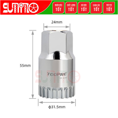 Cảo cốt giữa bạc đạn xe đạp TOOPRE TP-V20 thép xi