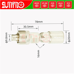 Cảo giò dĩa xe đạp TOOPRE TP-202 thép xi