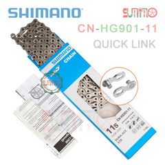 Sên xe đạp SHIMANO HG901 Japan Quick link 11speed chính hãng