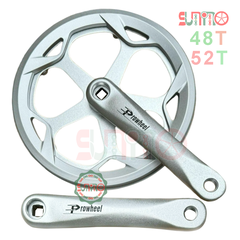 Giò dĩa cốt vuông 1 tầng PROWHEEL nhôm dĩa thép chắn dĩa 2 mặt