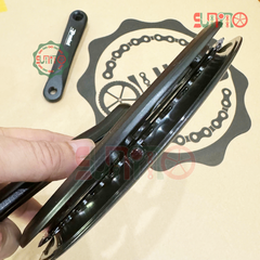 Giò dĩa cốt vuông 1 tầng PROWHEEL nhôm dĩa thép chắn dĩa 2 mặt