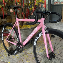Khung xe đạp fixed gear TSUNAMI SNM100 hồng phấn