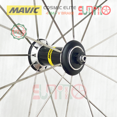 Vành bộ nhôm 4cm xe đạp road MAVIC Cosmic Elite hub QR cối thả HG thắng vành