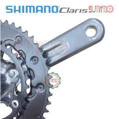 Giò dĩa cốt rỗng SHIMANO Claris R2000 34/50T kèm BB vặn chính hãng
