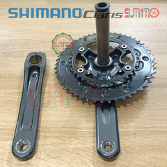 Giò dĩa cốt rỗng SHIMANO Claris R2000 34/50T kèm BB vặn chính hãng