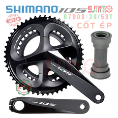 Giò dĩa cốt rỗng SHIMANO 105 R7000 39/53T-170mm chính hãng