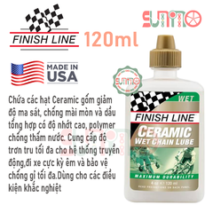Dầu tra sên xe đạp FINISH LINE 120ml chính hãng