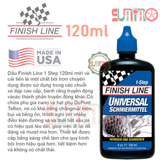 Dầu tra sên xe đạp FINISH LINE 120ml chính hãng
