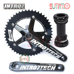 Giò dĩa cốt rỗng INTRO7 Tech 48T kèm BB73 gắn xe đạp fixed gear