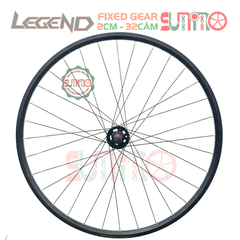 Vành bộ 2cm xe fixed gear hub LEGEND bạc đạn màu đen
