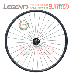 Vành bộ 2cm xe fixed gear hub LEGEND bạc đạn màu đen