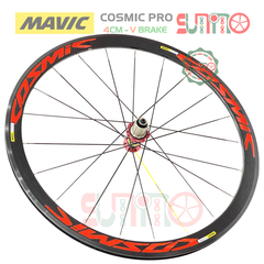 Vành bộ nhôm 4cm xe đạp road MAVIC Cosmic Pro hub QR áo carbon cối thả HG thắng vành